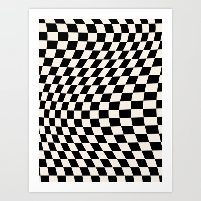 Printable Black and White Checkered Page Border