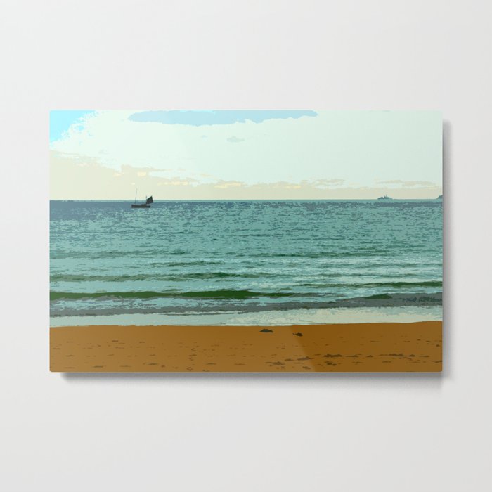 The Scene from the Shore Metal Print