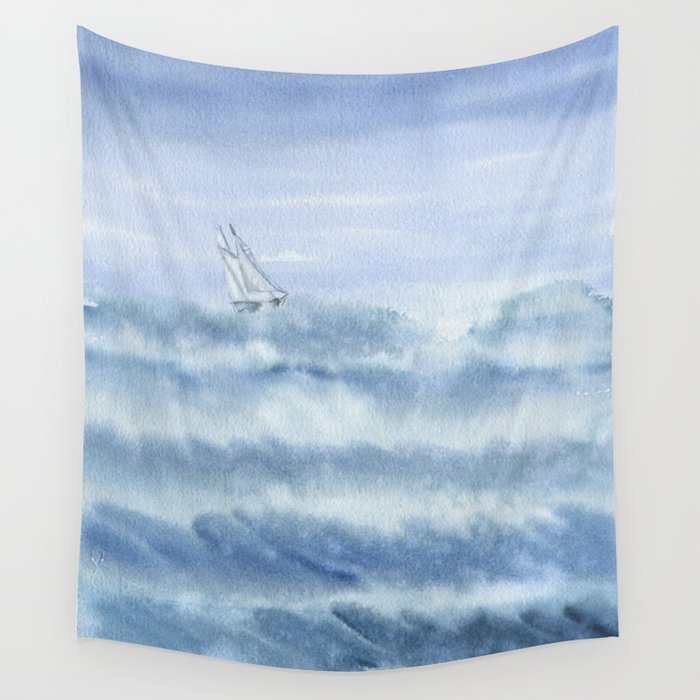 Rough Sea Wall Tapestry
