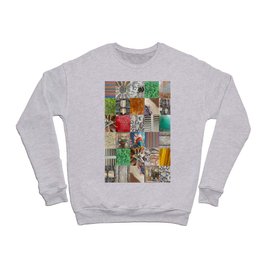 photographic texture collage Crewneck Sweatshirt