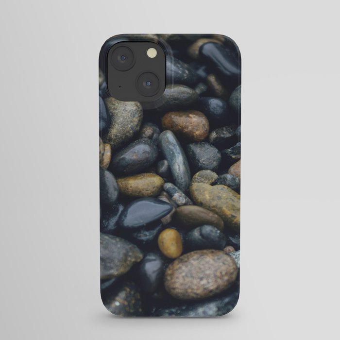 Wet Beach Pebbles iPhone Case