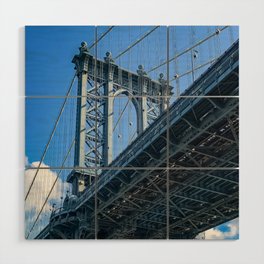 Manhattan Bridge in New York City Wood Wall Art