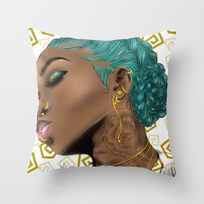 New Bae (Gold) Throw Pillow