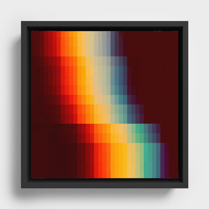 Spectra III Framed Canvas