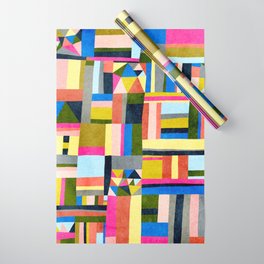 Abstract Village Wrapping Paper