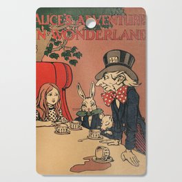 Vintage Alice's Adventures in Wonderland Book Cover Cutting Board