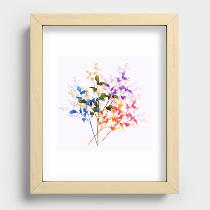 Itty Bitty Flowers Recessed Framed Print