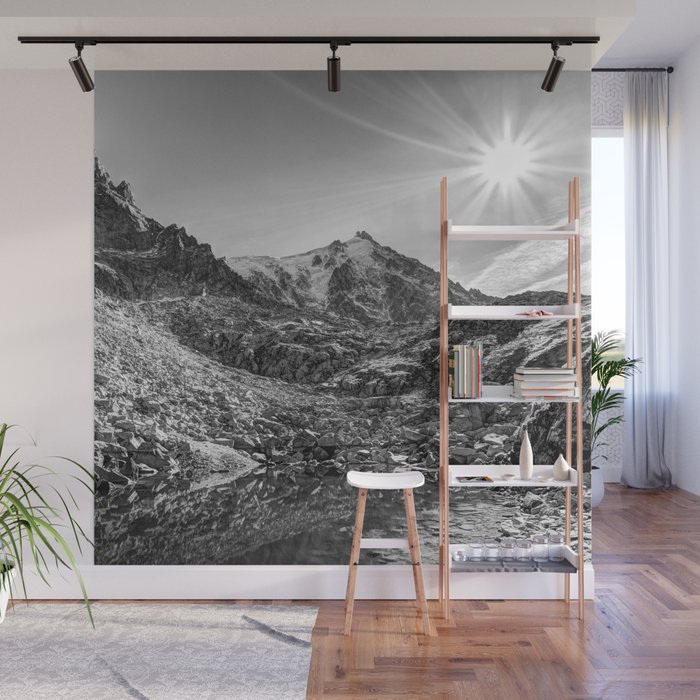 Mont Blanc Lake Wall Mural By Davidpyatt