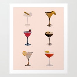 martini hour Art Print