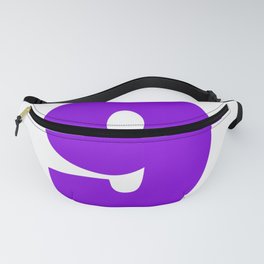 9 (Violet & White Number) Fanny Pack