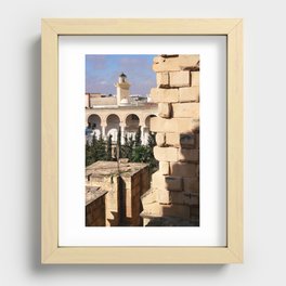 Views of a mosque, Tunisia Recessed Framed Print