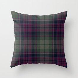 Vintage Purple Tartan Plaid Pattern Throw Pillow