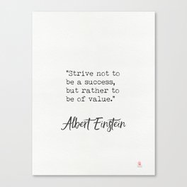 Albert Einstein Growth Quotes Canvas Print