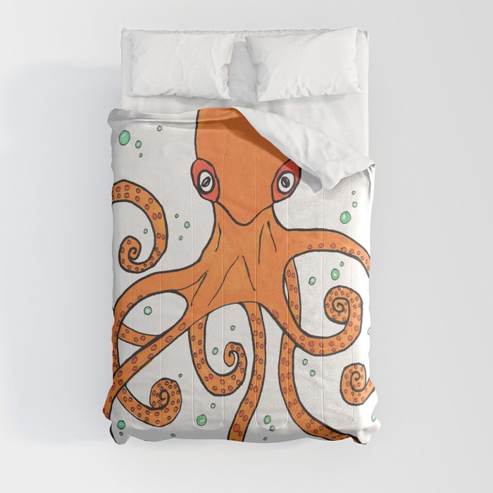 Octopus and Bubbles Comforter