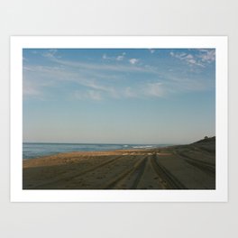 Oct. 2018 Art Print | Sky, Outerbanks, Clouds, Sand, Color, Film, Photo, Beach, Ocean, Northcarolina 