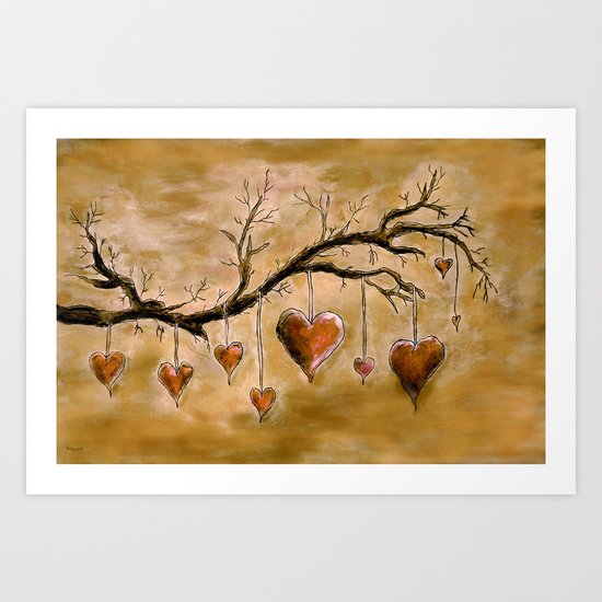 Der Liebesbaum (in Acryl) Art Print