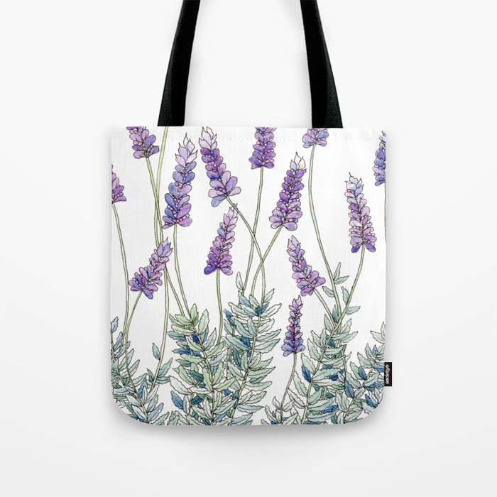 Lavender, Illustration Tote Bag