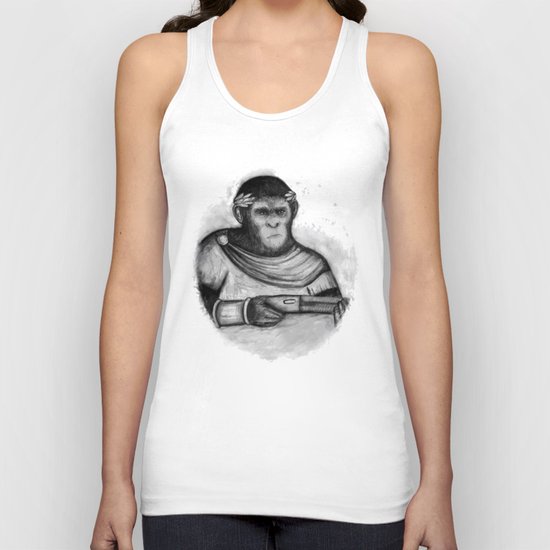 Caesar, the monkey Unisex Tank Top