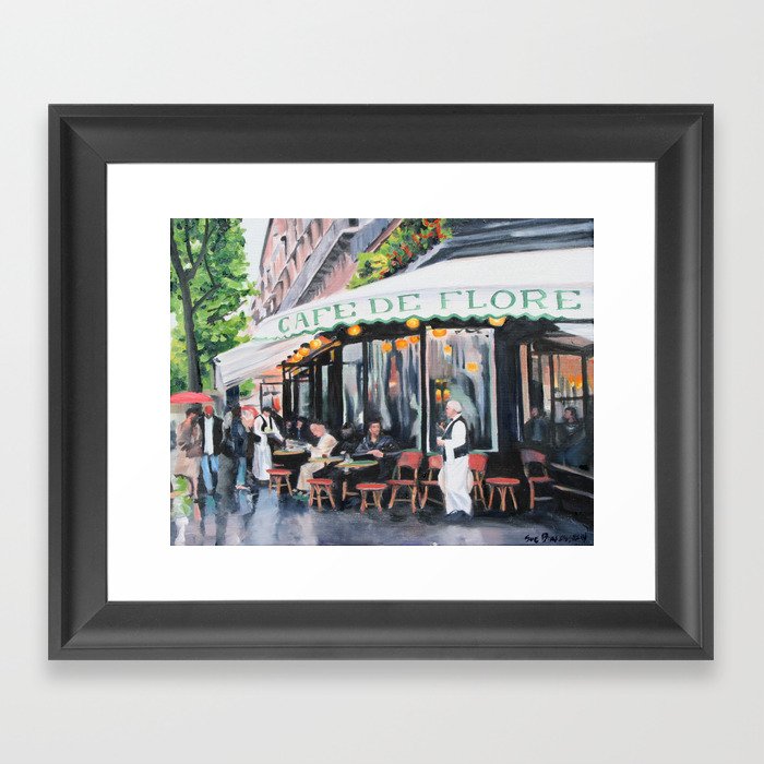 French Cafe Framed Art Print