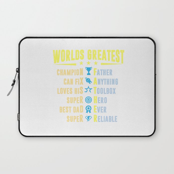 Worlds Greatest Father Laptop Sleeve