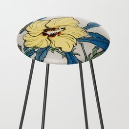 Hibiscus by Kōno Bairei Counter Stool