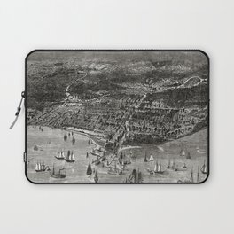 Pictorial Map Chicago - Illinois - 1871 vintage pictorial map Laptop Sleeve