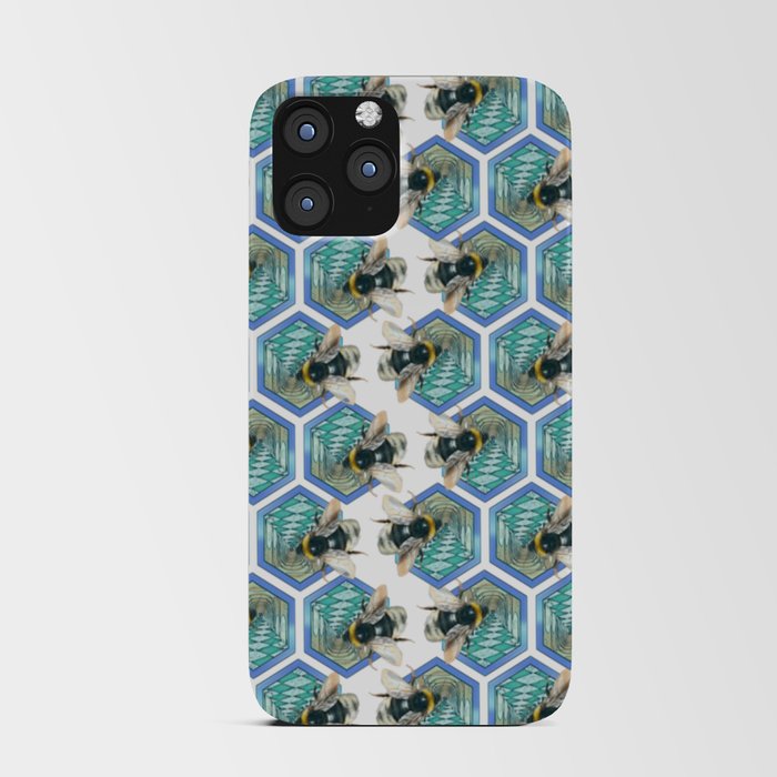 Bee on porticoes in the hive iPhone Card Case