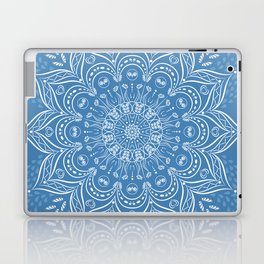 Elegant Blue Boho Mandala Laptop Skin