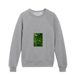 Green Leaves with Light Kids Crewneck