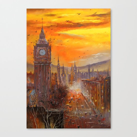 London Evening Canvas Print