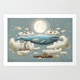 Ocean Meets Sky Art Print