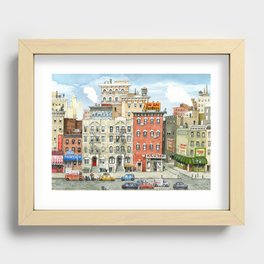 Physical Graffiti Building Recessed Framed Print