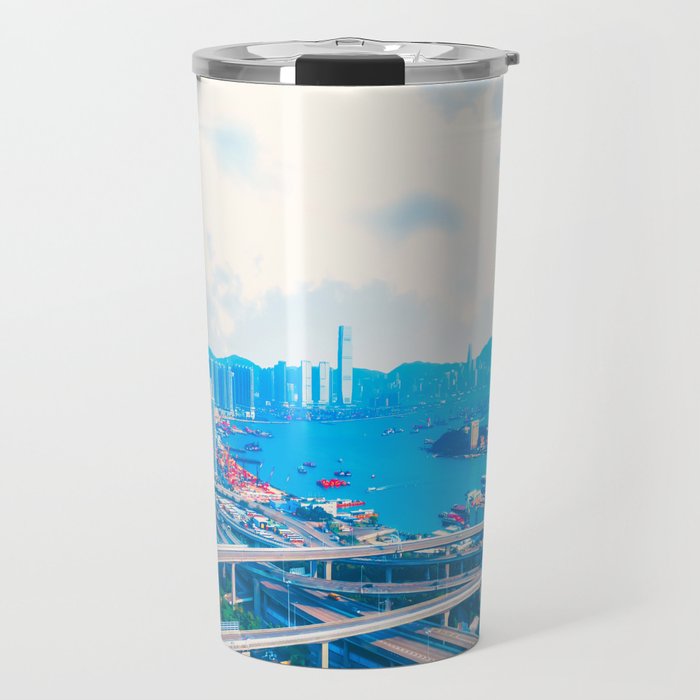 Anime Skyline Travel Mug