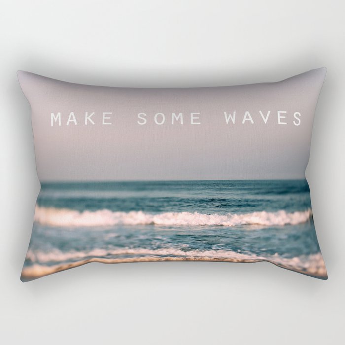 Make Some Waves Rectangular Pillow