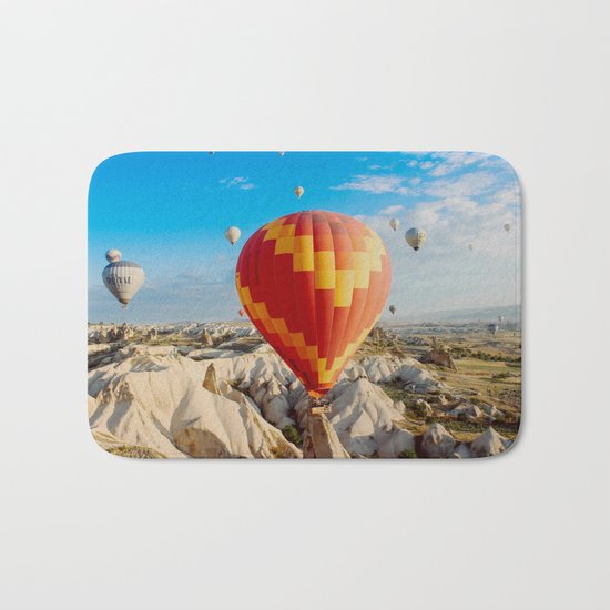 Hot air balloons Bath Mat
