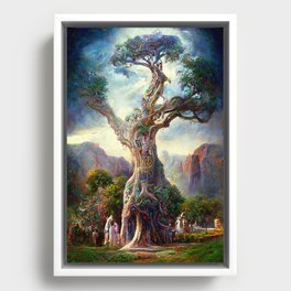 Ancient Spirit Tree Framed Canvas