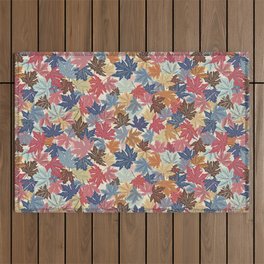 Autumn & Fall Foliage View - Mountain High, foliage leaves, colorful, hiking, by Cleolovescolor Outdoor Rug
