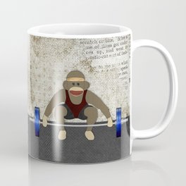 Sock Monkey Bodybuilder Mug