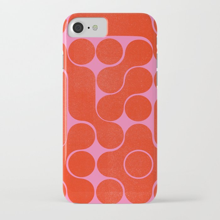 Abstract mid-century shapes no 6 iPhone Case