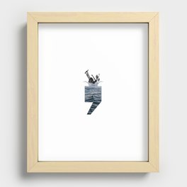 Fell into a coma Recessed Framed Print