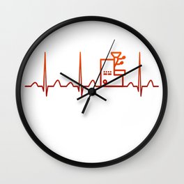 Coffee Roasting Heartbeat Wall Clock
