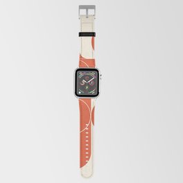 Orange mid century drops Apple Watch Band