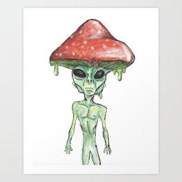 Alienator Guy Art Print
