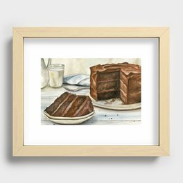 Chocolate Cake Recessed Framed Print
