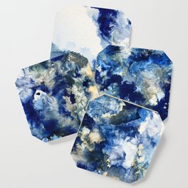 BLUE FLOWER PETALS Coaster