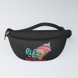 Life Better With Sprinkles Sweet Dessert Ice Cream Fanny Pack