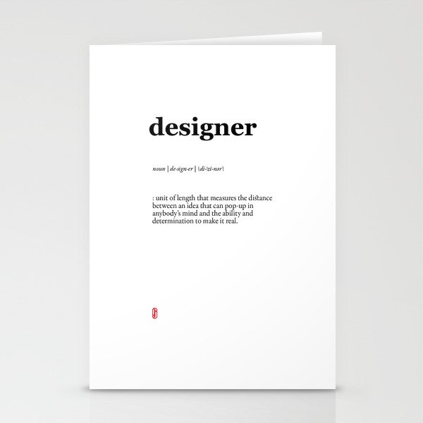 Designer (white) Stationery Cards