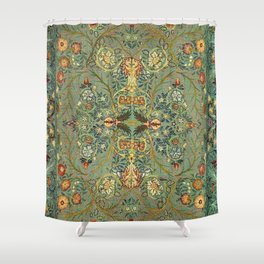 William Morris Antique Acanthus Floral Shower Curtain