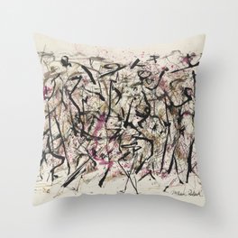 Jackson Pollock Untitled Throw Pillow