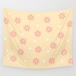 Pink Camellia Pattern Wall Tapestry